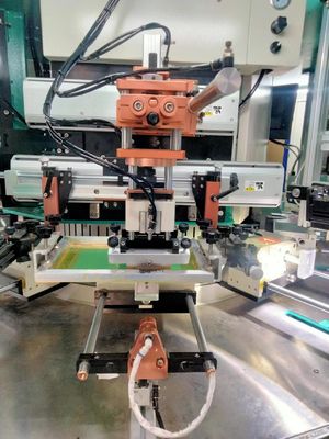 2-कलर 60pcs/मिनट पूरी तरह से स्वचालित स्क्रीन प्रिंटिंग मशीन