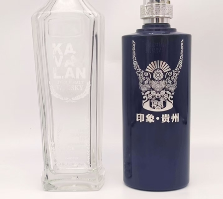 ग्लास बोतल कंटेनर ऊंचाई 50-350 मिमी के लिए 2400pcs/Hr पूरी तरह से स्वचालित स्क्रीन प्रिंटिंग मशीन