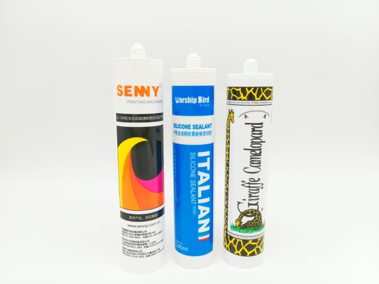 8-रंग 80 पीसी/मिनट स्वचालित सीलेंट ट्यूब यूवी प्रिंटिंग मशीन