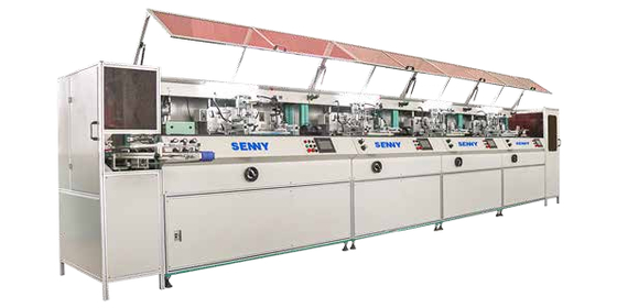 1-12 रंग अनुकूलित पूरी तरह से स्वचालित मॉड्यूलर बोतल स्क्रीन प्रिंटर आईआर क्योरिंग के साथ