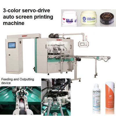 3-Color 80 Pcs/Min Soft Tube CNC Automatic  UV Printing Machine