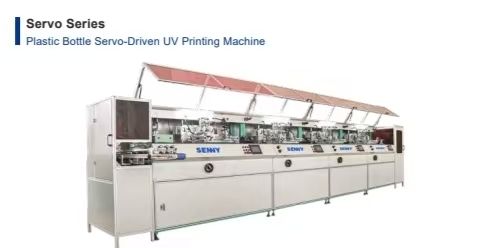 1-8 Color  Servo-Driven UV Printing Machine For Plastic Bottle 70 Pcs/Min
