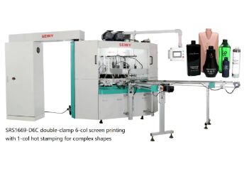 6 स्टेशन 25pcs/Min बहुरंगी स्क्रीन प्रिंटिंग मशीन आईएसओ के लिए कैप