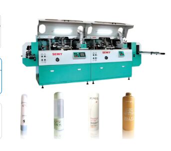 12 रंग 5000pcs/घंटा ट्यूब स्क्रीन प्रिंटिंग मशीन 250x200mm कंटेनर के लिए