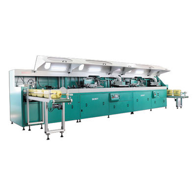 कंटेनर के लिए 250 * 400 मिमी 5 रंगीन स्क्रीन प्रिंटिंग मशीन 1000 पीसी / घंटा