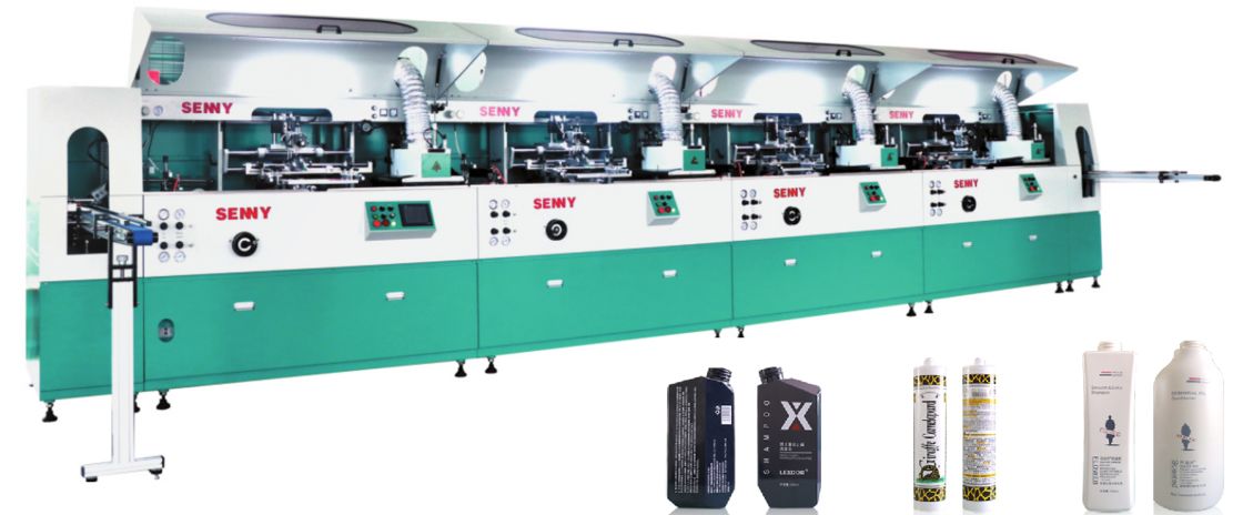 1-8 रंग 85pcs/मिनट प्लास्टिक बोतल स्वचालित यूवी प्रिंटिंग मशीन