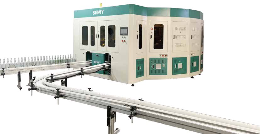 कांच की बोतल 6-रंग हॉट स्टैम्पिंग मशीन IR+UV स्क्रीन प्रिंटिंग मशीन