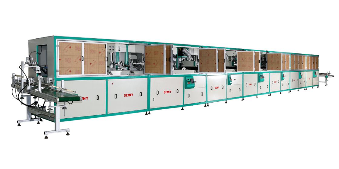 1-8 रंग 30 पीसी/मिन प्लास्टिक बाल्टी यूवी स्क्रीन प्रिंटिंग मशीन