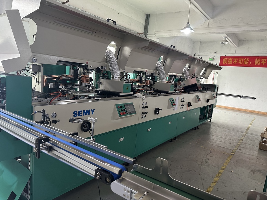 1-12 Color 4000pcs/Hr Flat Screen Printing Machine 250x200mm Fully Automatic