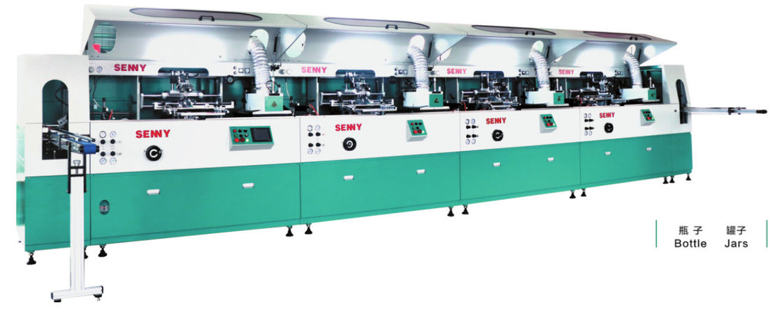 कंटेनर के लिए OEM 6000pcs/Hr 8 रंग स्क्रीन प्रिंटिंग मशीन
